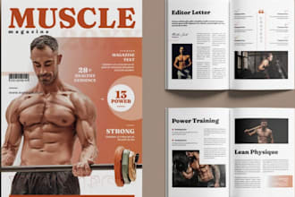 create muscle building, bodybuilding, strength training program PDF