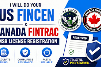 do US fincen and canada fintrac msb license registration