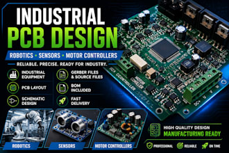 design industrial equipment pcb for robotics and sensors