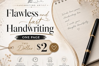 write flaw less and fast handwriting