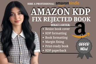 fix resize book cover, fix rejected book for amazon kdp book formatting