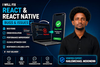 fix complex react and react native bugs fast