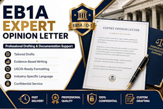 draft an expert opinion letter for eb1a for original contribution evidence