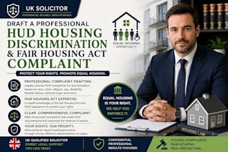 draft professional hud housing discrimination and fair housing act complaint