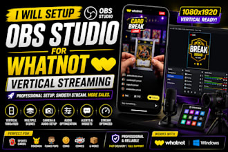 setup obs studio for whatnot vertical streaming