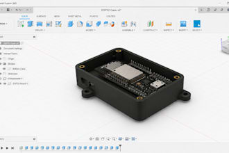 create custom pcb enclosure, electronics housing and esp32 case in fusion 360