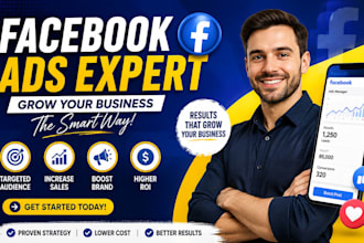 design high converting facebook ad banners and thumnail