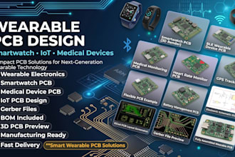 design wearable electronics pcb for smartwatch iot and medical devices