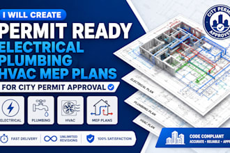 create permit ready electrical plumbing and hvac mep plans