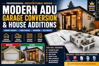 design modern adu garage conversion plans and house additions