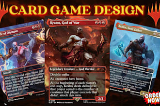 design custom mtg card design, tcg fantasy art, alter tabletop illustration game