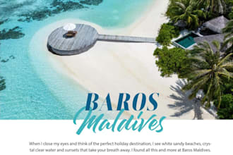 be your expert luxury travel writer and lifestyle journalist