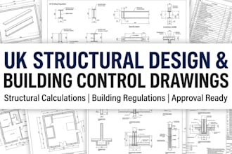provide UK structural design, calculations and building control approval drawing