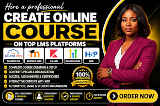 create online course on talentlms, moodle lms, kajabi, gohighlevel, h5p