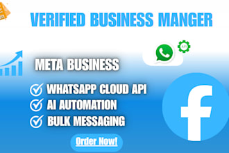 verified bm, 2k limit,10k and 100k limit, ads acc whatsapp api for bulk messages