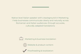 translate romanian to italian and italian to romanian manually