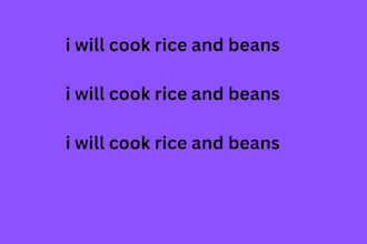 cook rice and beans