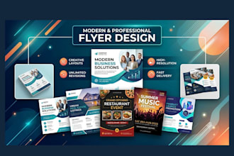 create a high quality custom flyer design for marketing and promotions