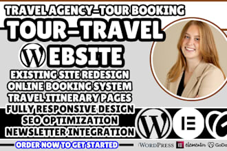 tourism website, travel website, tour operator website, travel agency website