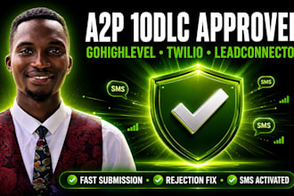setup your ghl a2p 10dlc, gohighlevel a2p registration, twilio a2p ghl expert