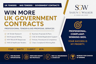 write winning UK tender bids, nhs tenders, and government proposals registration