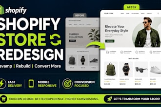 revamp and redesign your existing shopify store