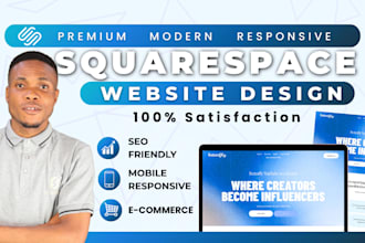 design a modern squarespace website for business, redesign squarespace