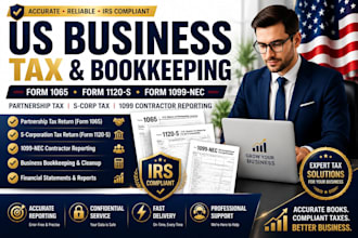file US bookkeeping partnership tax scorp tax 1099 contractor reporting