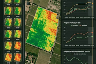 create ndvi satellite maps for crop health monitoring