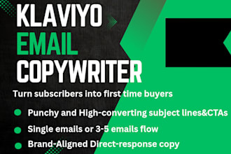 write high converting klaviyo welcome email sequences