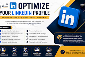 do linkedin profile optimization, resume writing, profile summary, ats profile
