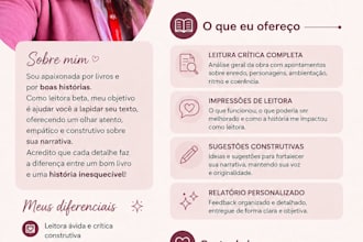 sou leitor beta e corretor de livros e artigos