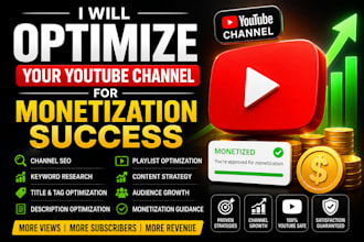 optimize your youtube channel for monetization success
