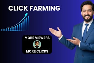 click farming organic stream real visitor more viewers and clicks