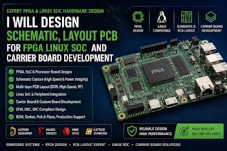 design schematic, layout pcb for fpga linux soc and carrier board development