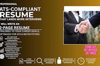 write an 2 page ats compliant resume that lands more interviews