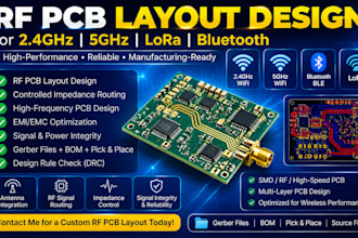 design 2 4ghz 5ghz lora and bluetooth rf pcb layouts
