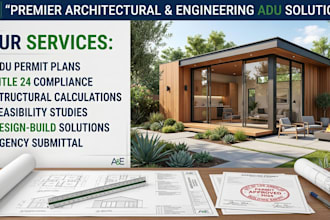 design adu, jadu, title 24 report and structural calculations for california