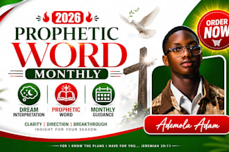 give you monthly prophetic word and interpret your dream