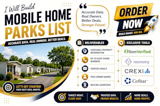 build a mobile home park and campground owner database