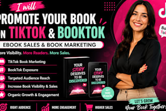 promote your book on tiktok book marketing booktok ebook sales book promotion