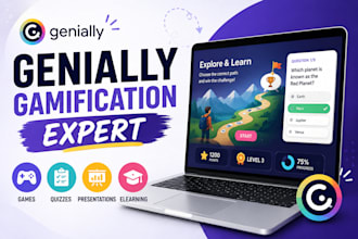 create genially interactive presentations, games, quizzes and elearning