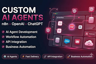 custom ai agent development, n8n automation and openai integration