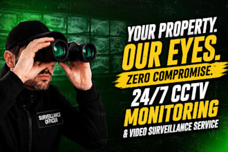 provide 24 7 live cctv monitoring and video surveillance service