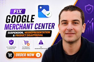 fix google merchant center suspension, misrepresentation and product disapproval