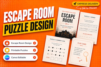 create custom escape room puzzle stories and mysteries games for events teams