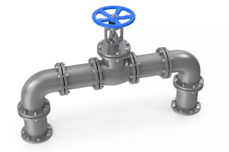 design industrial valve, piping system, pump assemblies, flanges,pressure vessel