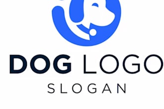 create modern dog, pet and animal logo