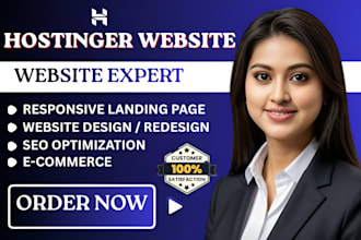 hostinger design and redesign your hostinger website or wordpress website