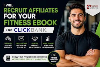 recruit affiliates for your fitness ebook on clickbank